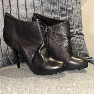 SCHUTZ Black Heeled Boots with Stiletto Heel